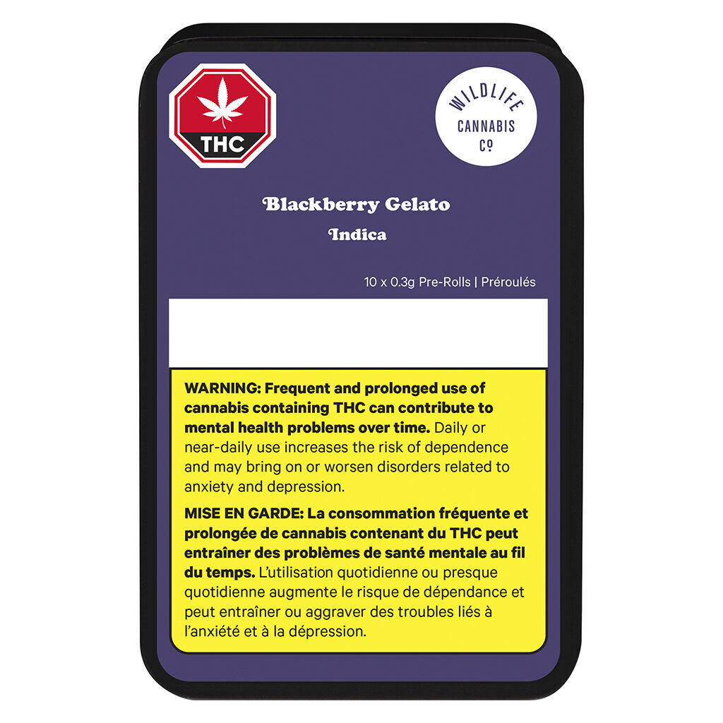 Blackberry Gelato Pre-Rolls - 10 x 0.3g